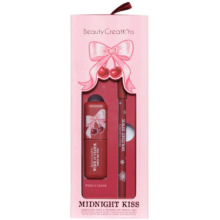 Beauty Creations Xmas Midnight Kiss Liquid Gel Tint & Wooden Lip Pencil Duo
