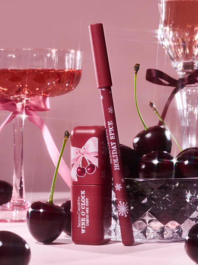 Beauty Creations Xmas Midnight Kiss Liquid Gel Tint & Wooden Lip Pencil Duo