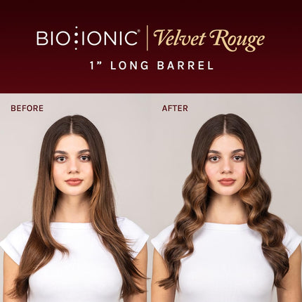 Bio Ionic Velvet Rouge Long Barrel Curling Iron