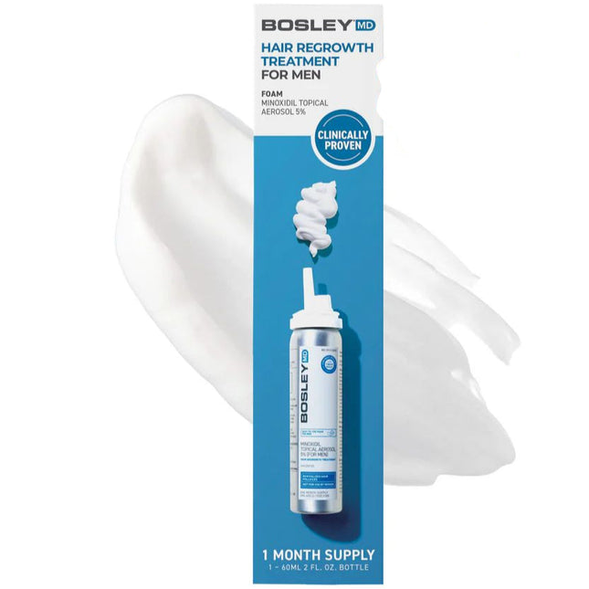 BosleyMD Men's Extra Strength Minoxidil 5% Topical (Foam) 1 Month Supply