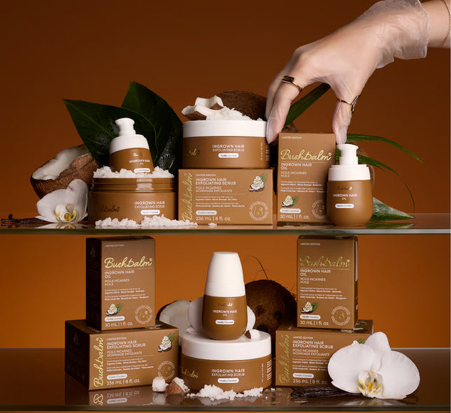 Bushbalm Vanilla Coconut Ingrown Hair Exfoliating Scrub