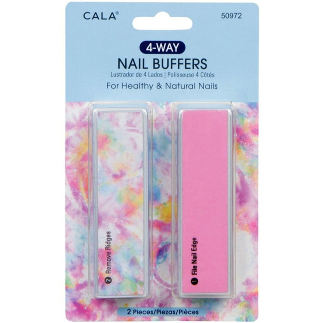 Cala 4-Way Nail Buffers: Marble-Lous (2PC)