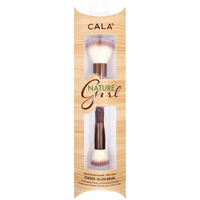 CALA Bamboo Double Ended Powder & Blush Brush