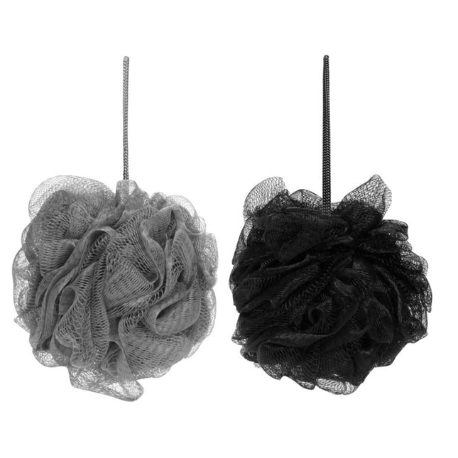 cala-jumbo-bath-puffs-grey-black-2pcs-2