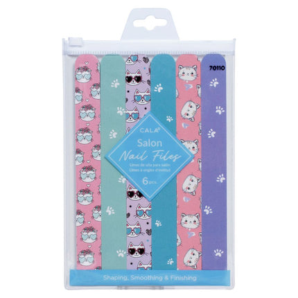 CALA Nail Files: Cat's Meow (6Pcs)