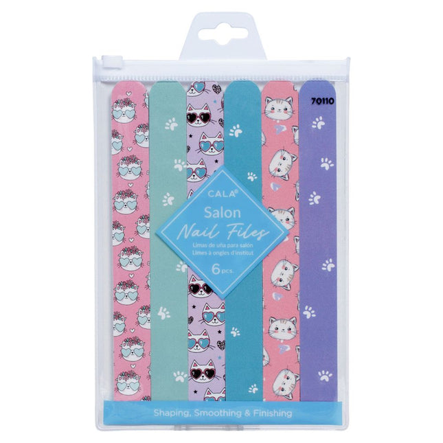 CALA Nail Files: Cat's Meow (6Pcs)