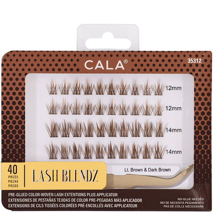 CALA Ombre Lash Clusters: Light Brown & Dark Brown