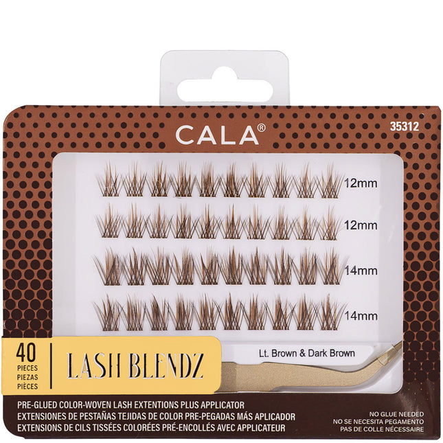 CALA Ombre Lash Clusters: Light Brown & Dark Brown