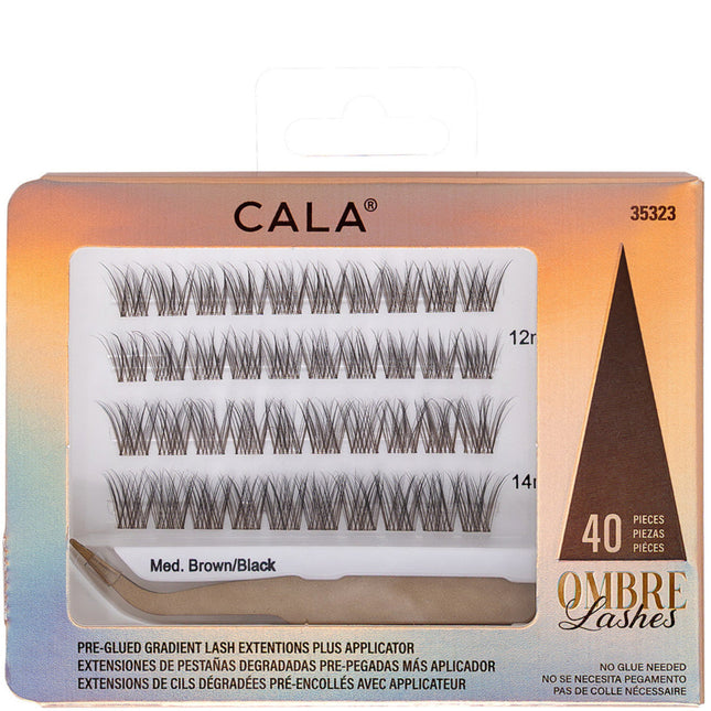 CALA Ombre Lash Clusters: Medium Brown