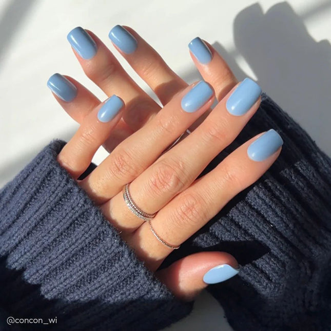 Glamnetic Cashmere Blue Press On Nails