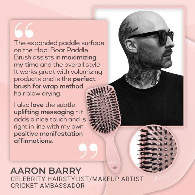 Cricket Hapi Anti-Static Joy & Shine Paddle Large Boar