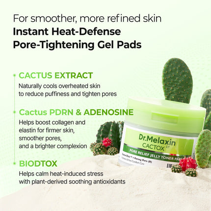 Dr. Melaxin CACTOX Pore Relief Jelly Toner 60 Pads