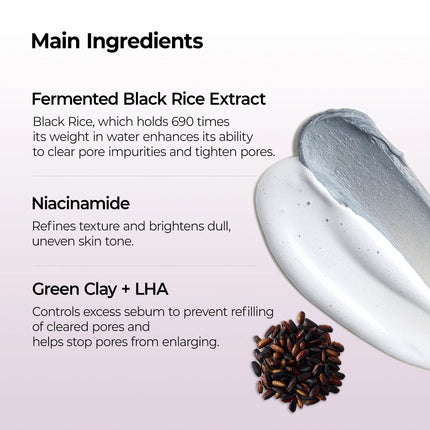 Dr. Melaxin Peel Shot Black Rice Mochi Whip Cleanser