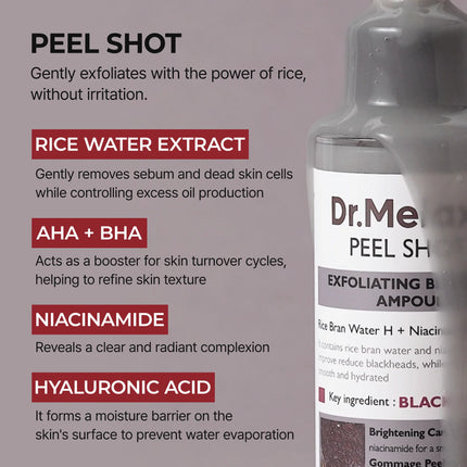 Dr. Melaxin Peel Shot Glow Black Rice Ampoule