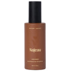 Najeau Mother + Nature Hair Mask in a matte brown bottle with a black cap, shown on a clean white background.