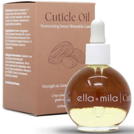 ella+mila Moisturizing Sweet Almond & Castor Cuticle Oil