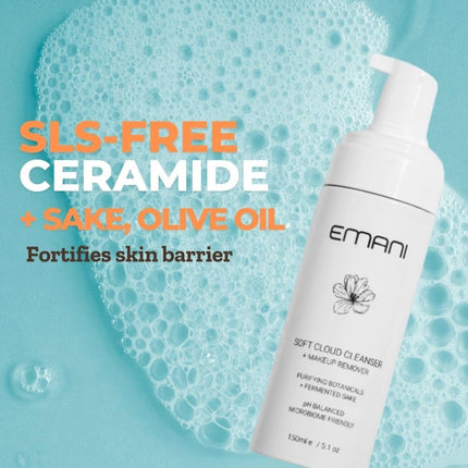Emani Cosmetics Soft Cloud Foam Cleanser