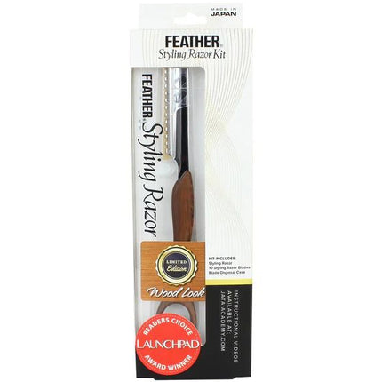 Feather Wood Look Styling Razor Kit