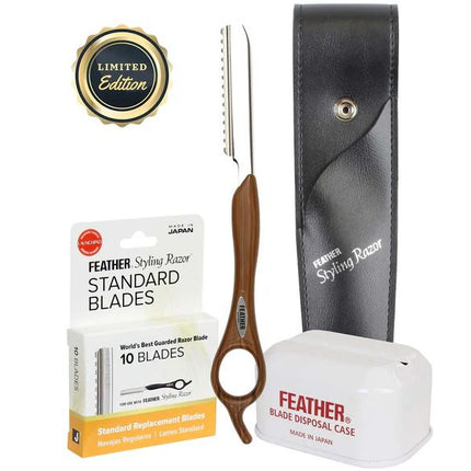 Feather Wood Look Styling Razor Kit