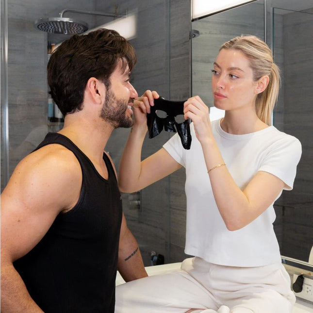 Forte Series Bamboo Charcoal Face Mask - Intense Hydrating & Detoxifying - 4 pack