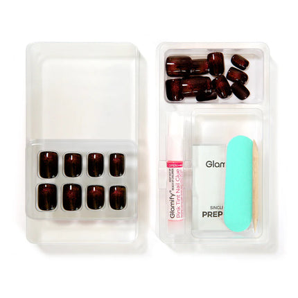 Absolute New York Glamify NTME03 Mesmerize Deluxe Press On Nails - Square Short