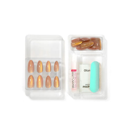 Absolute New York Glamify NTMR07 Mesmerize Premium Press On Nails - Almond Medium