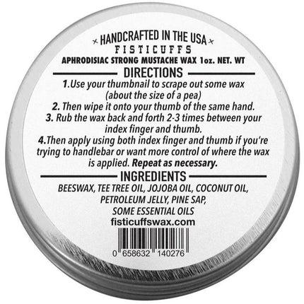 Grave Before Shave Fisticuffs™ Strong Hold Mustache Wax 1 OZ. Tin
