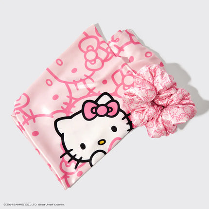 kitsch Hello Kitty x Kitsch Satin Pillowcase & Pillow Scrunchie 2pc Set