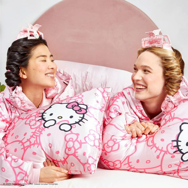 kitsch Hello Kitty x Kitsch Satin Pillowcase & Pillow Scrunchie 2pc Set