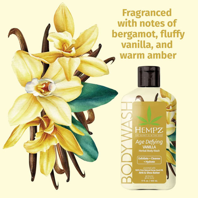 Hempz Age Defying Vanilla Herbal Body Wash 2