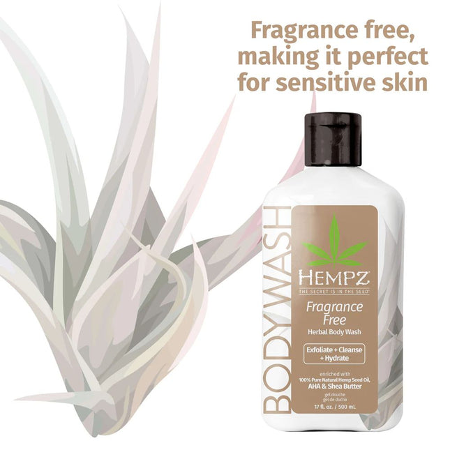 Hempz Fragrance Free Herbal Body Wash 2