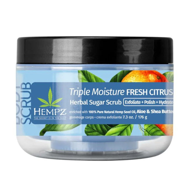 Hempz Triple Moistrure Fresh Citrus Herbal Suger Scrub 1