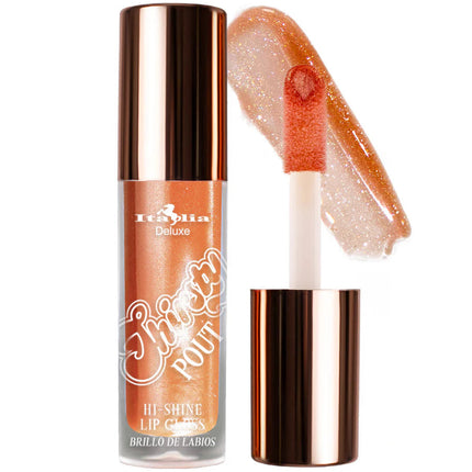 Italia Deluxe Thirsty Pout Hi-Shine Lip Gloss Golden Hour