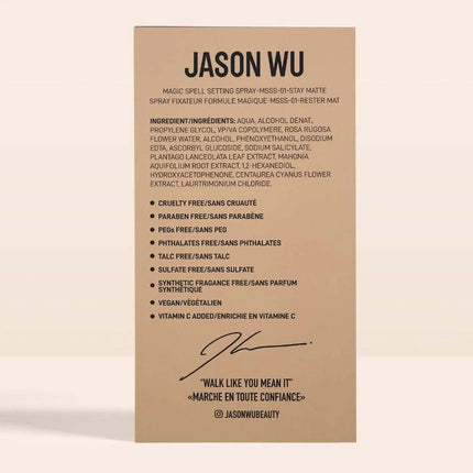 Jason Wu Beauty MAGIC SPELL MATTE SETTING SPRAY