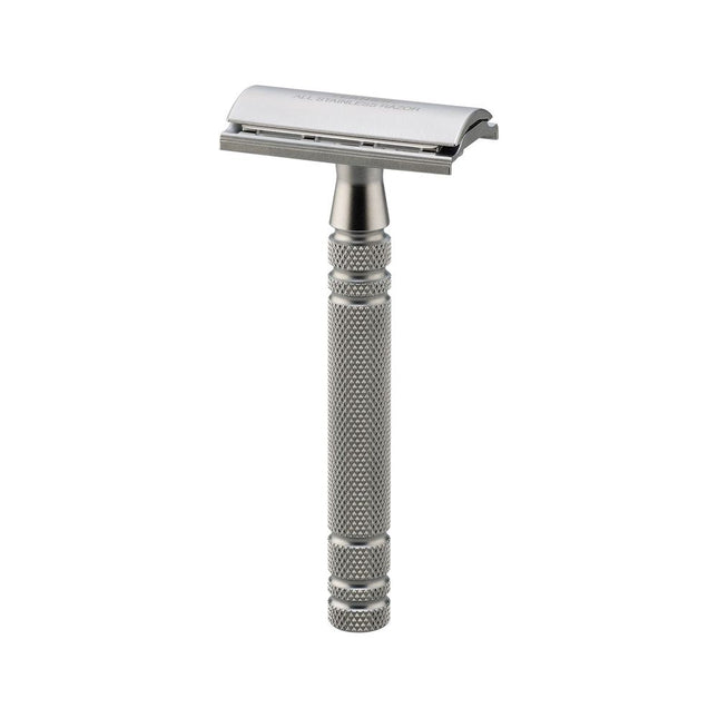 Feather Stainless Steel Double Edge Razor with Stand AS-D2S
