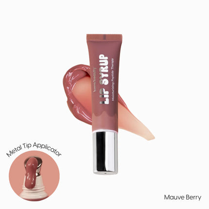 Kara Beauty Lip Syrup Moisturizing Peptide Therapy Mauve Berry