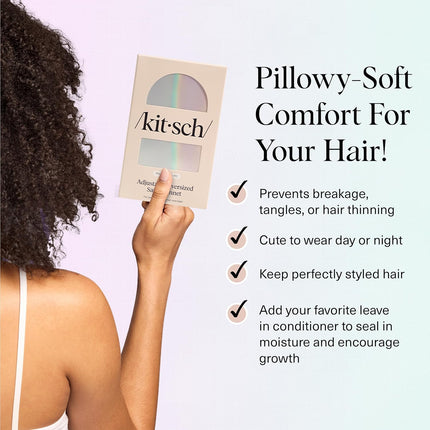 kitsch Aura Oversized Satin Bonnet