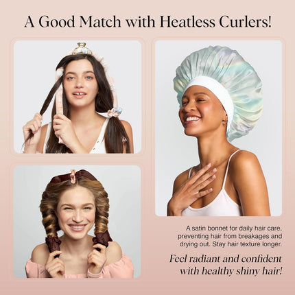 kitsch Aura Oversized Satin Bonnet