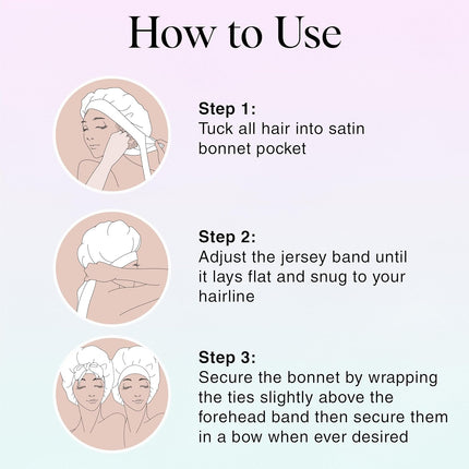 kitsch Aura Oversized Satin Bonnet