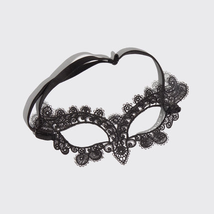 kitsch Black Cat Lace Headband & Mask