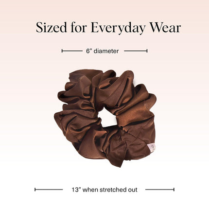 kitsch Black & Chocolate Oversized Scrunchies
