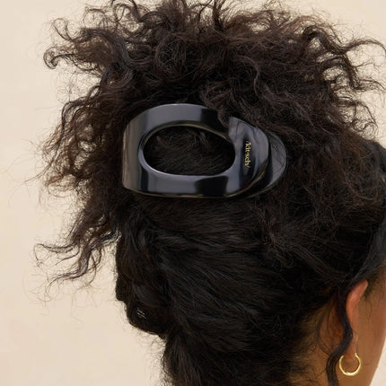 kitsch Black Flat Cloud Clip - Large