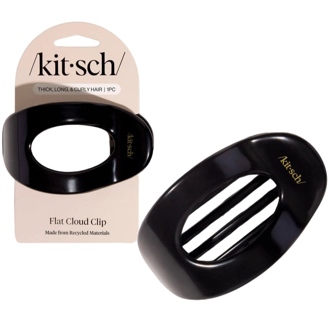 kitsch Black Flat Cloud Clip - Large