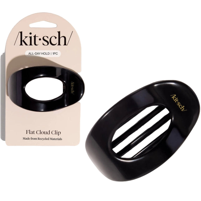 kitsch Black Flat Cloud Clip - Medium