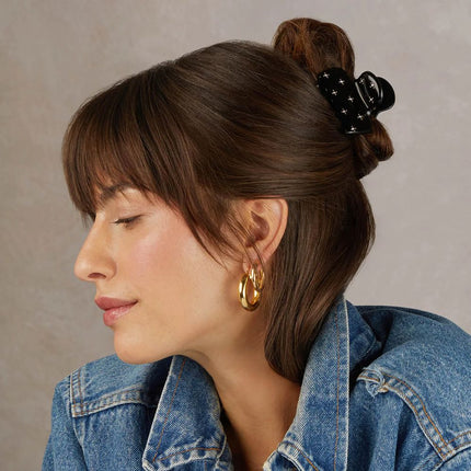 kitsch Black Rhinestone Cloud Claw Clip