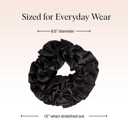 kitsch Black Ruffle Scrunchie