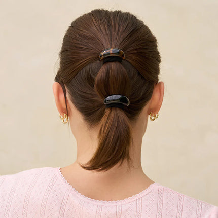 kitsch Black & Tort Cloud Cuffs - Small