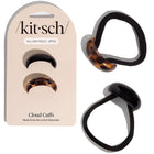 kitsch Black & Tort Cloud Cuffs - Small