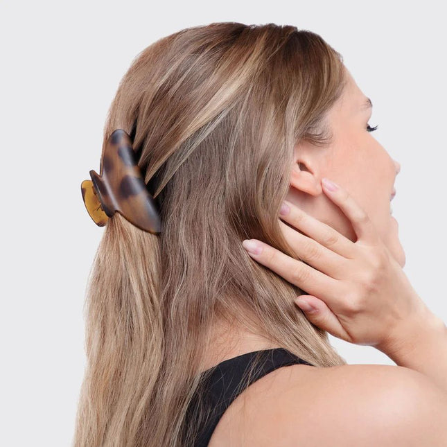 kitsch Black & Tort Curved Claw Clips 2pc Set - Medium