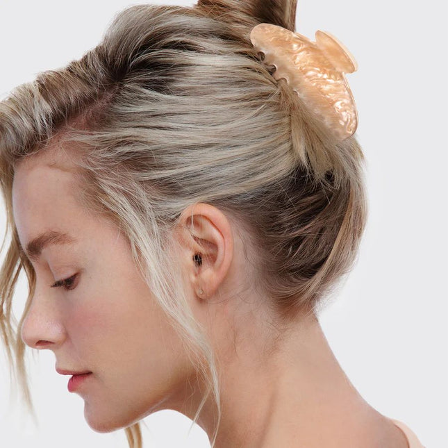 kitsch Blonde Marble Claw Clip
